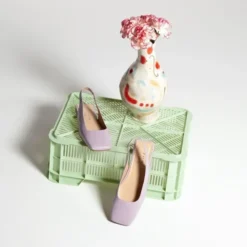 Ballerines Slingback à bouts carrés