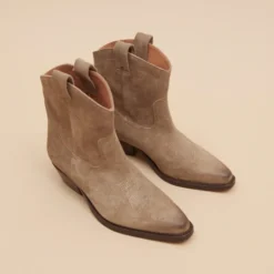 Boots à talons biseautés