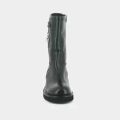 Boots à talons et doubles fermetures éclair