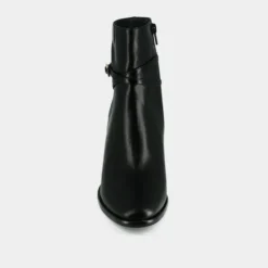 Boots à talons haut et charms dorés