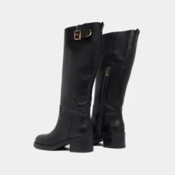 Bottes hautes à boucles