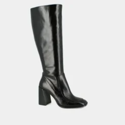 Bottes hautes à bouts carrés
