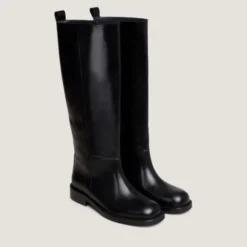 Bottes hautes à bouts ronds