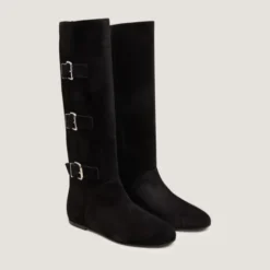 Bottes hautes à sangles