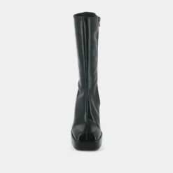 Bottes à plateformes et bouts carrés