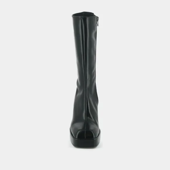 Bottes à plateformes et bouts carrés