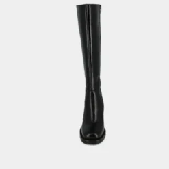 Bottes à talons débordants