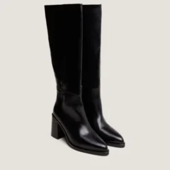 Bottes à talons lamellés