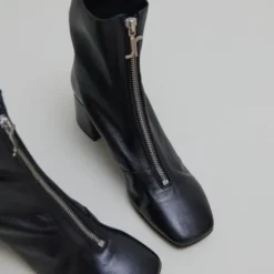 Bottines à fermetures éclairs avant