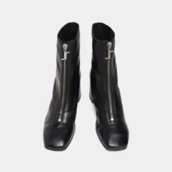 Bottines à fermetures éclairs avant