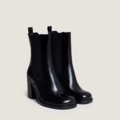 Bottines à élastiques et bouts arrondis