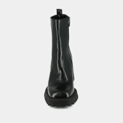 Bottines à semelles crantées et bouts ca...