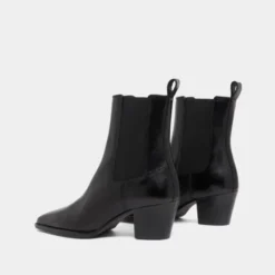 Bottines à talons biseautés et bouts poi...