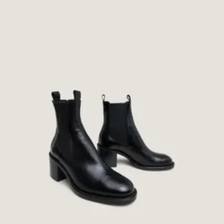 Bottines à talons et élastiques