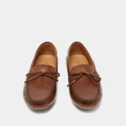 Mocassins froncés à lacets