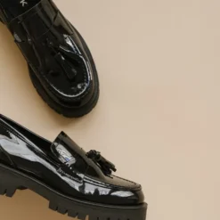 Mocassins à talons plats