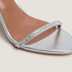 Sandales à brides fines et cristaux Swarovski