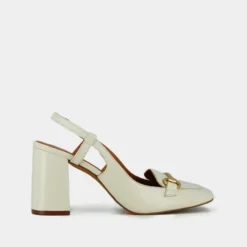 Slingbacks à mors dorés