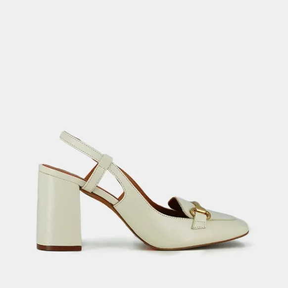 Slingbacks à mors dorés